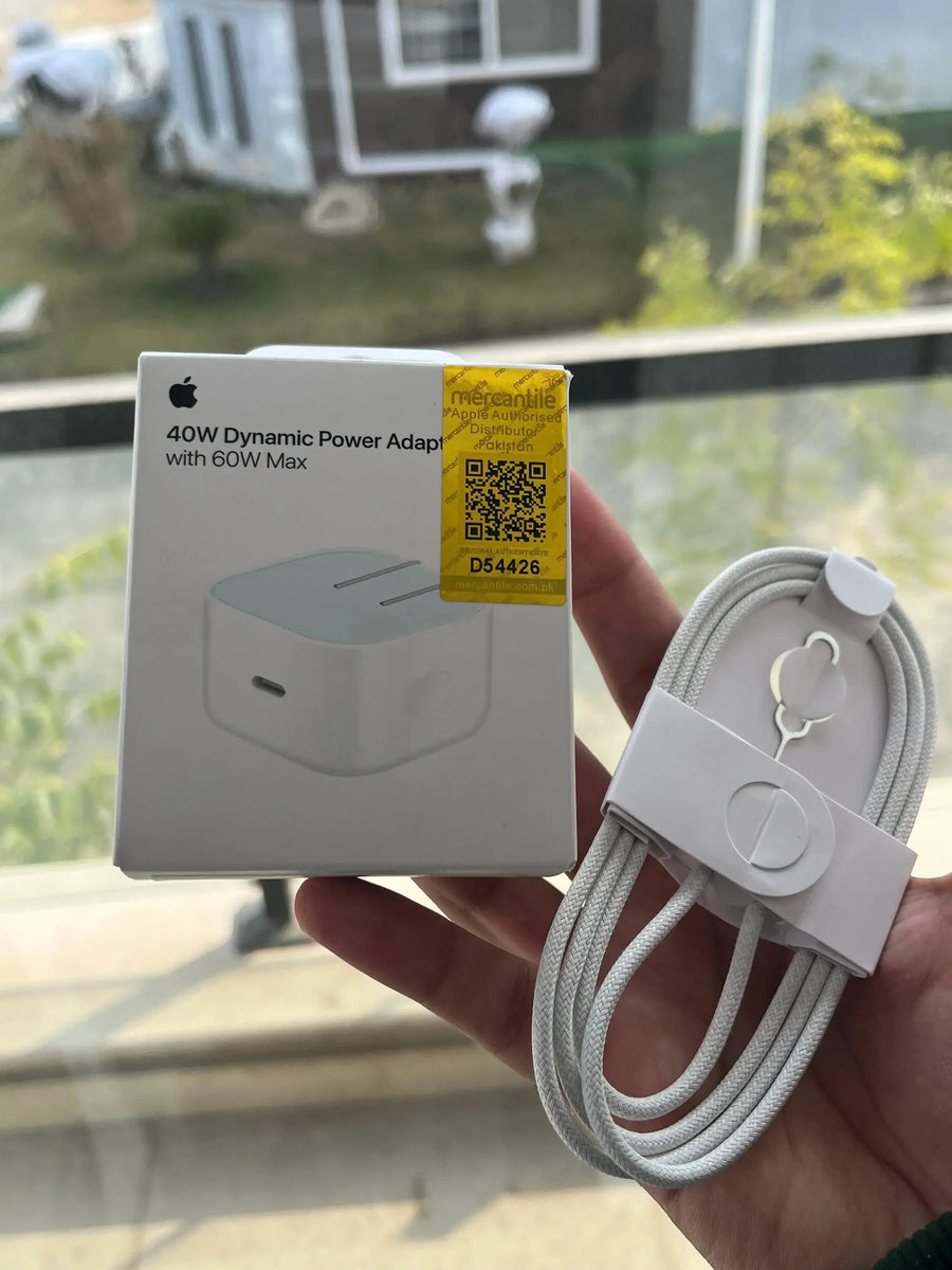 Apple 40W Fast Charging Adapter + Free Braided Cable | Limited Time Offer