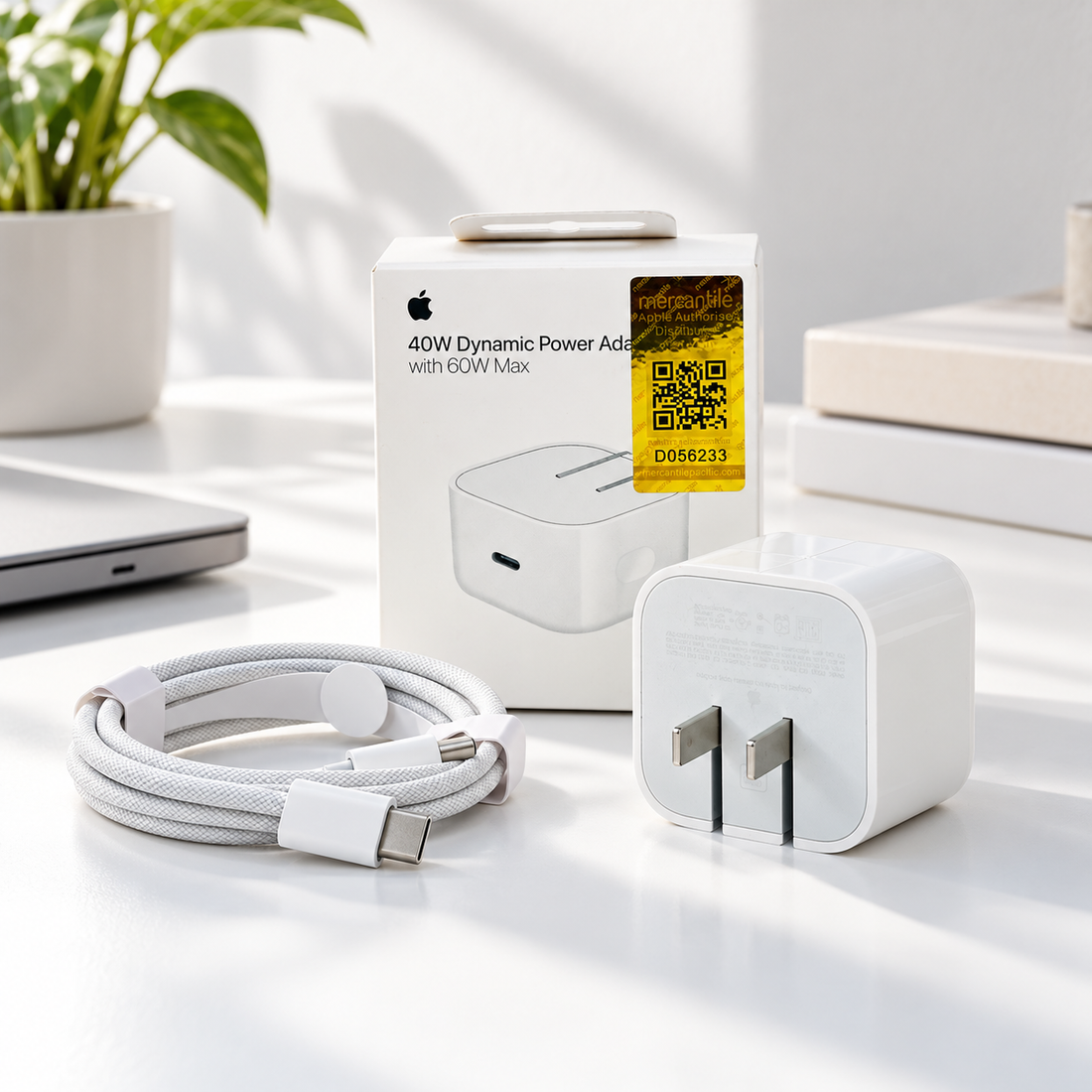 Apple 40W Fast Charging Adapter + Free Braided Cable | Limited Time Offer